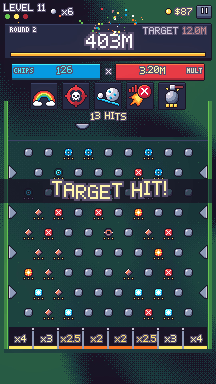 Endless level 11: one ball scores 403 million against a 12 million target